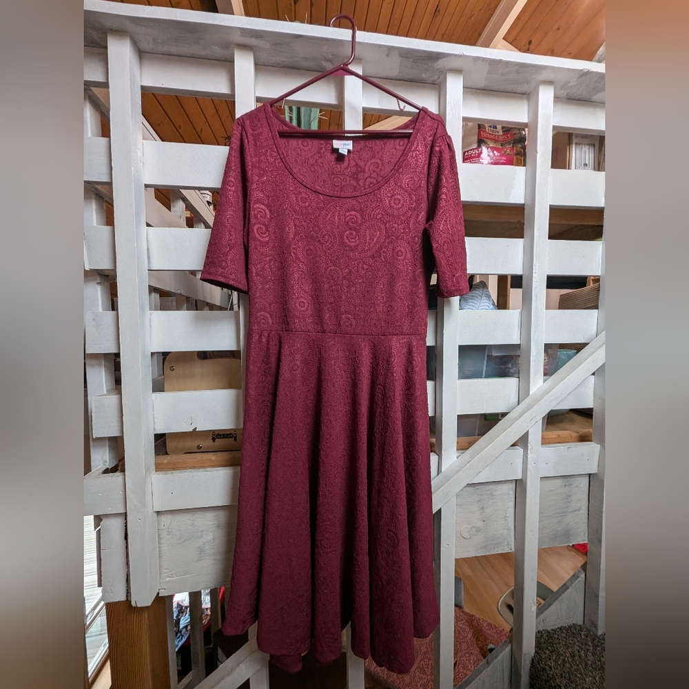 Lularoe maroon XL dress